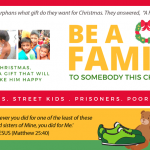 Be A Family To Somebody This Christmas